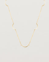 Close up of the Lai Chain Necklace in yellow gold.