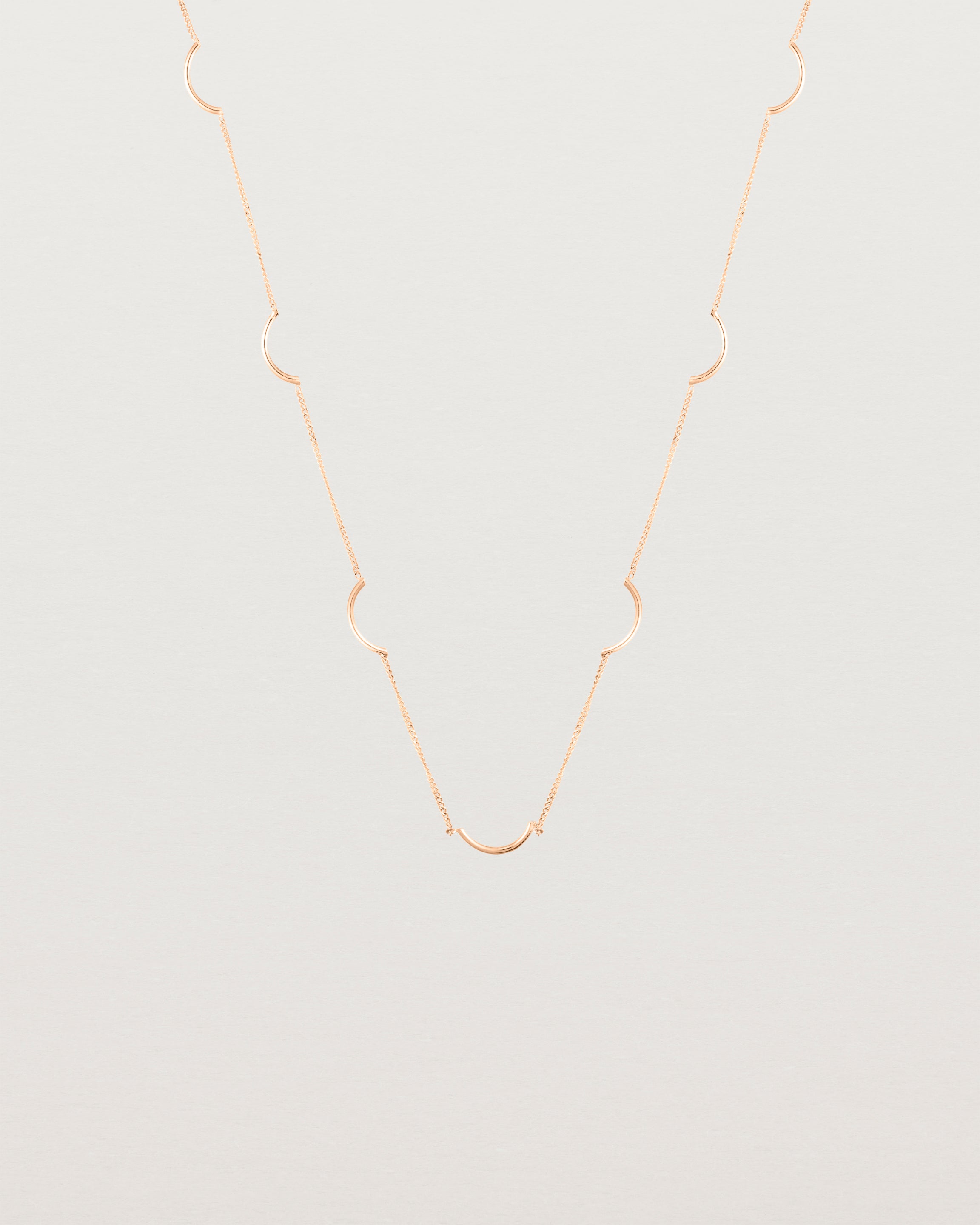 The Lai Chain Necklace in rose gold.