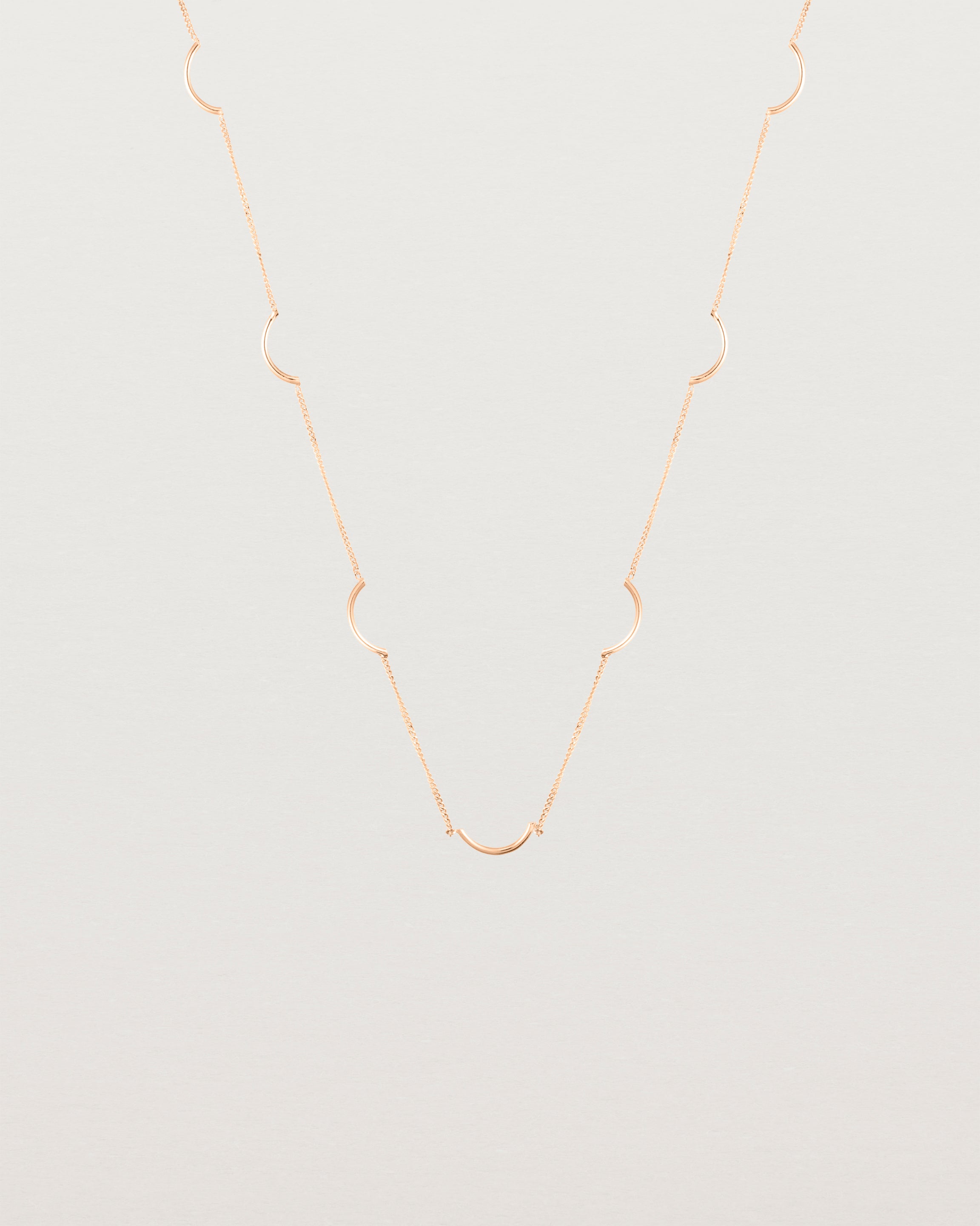 The Lai Chain Necklace in rose gold.
