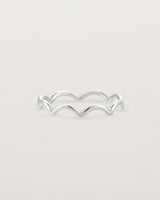 Front view of the Lai Ring in Sterling Silver. 