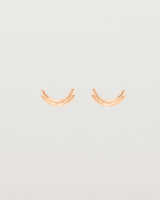 Front view of the Lai Studs in rose gold.