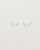 Front view of the Lai Studs in sterling silver.