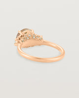 Back view of the Laurel Round Trio Ring | Savannah Sunstone | Rose Gold.