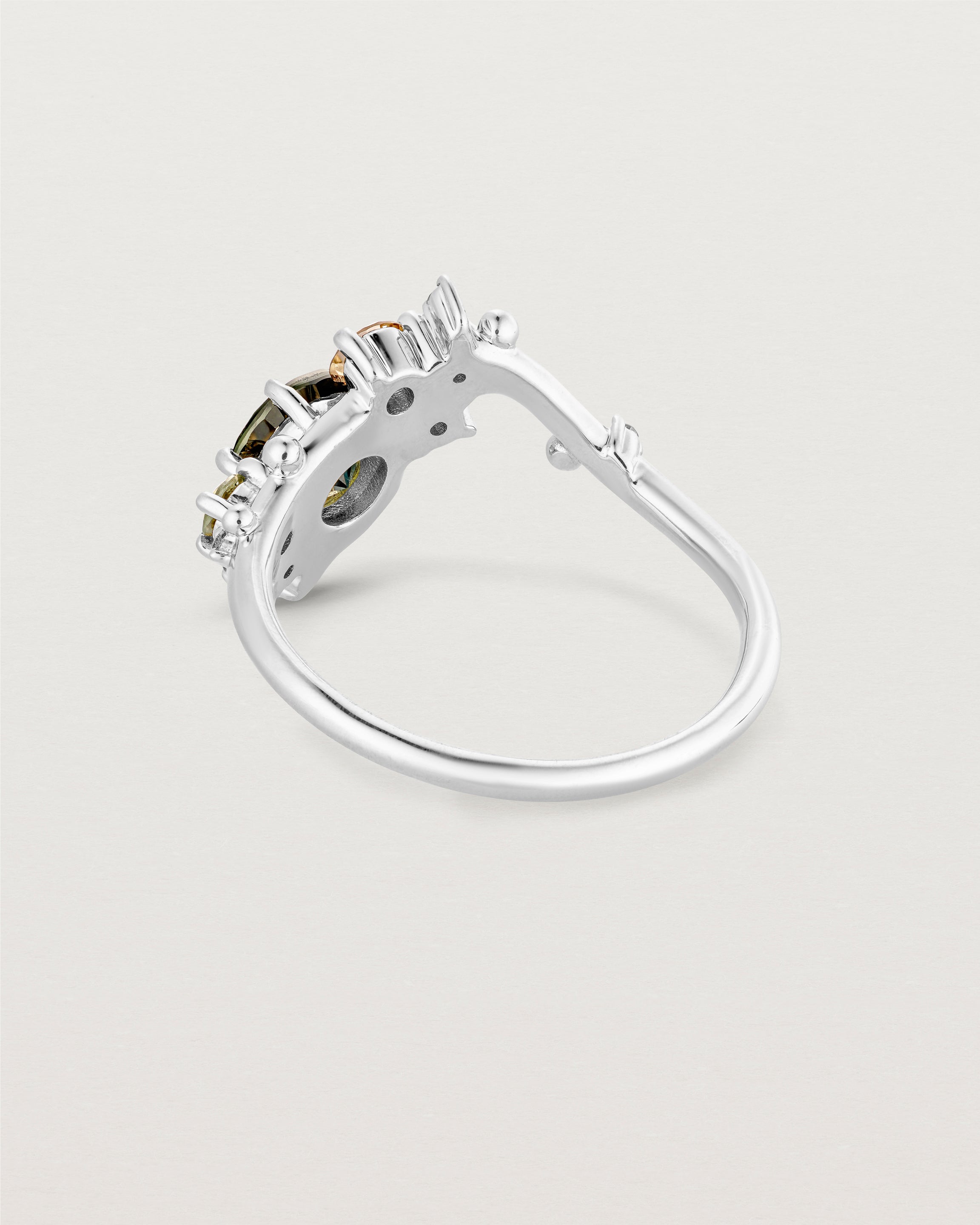 Liana Cluster Ring | Australian Sapphire & Champagne Diamonds