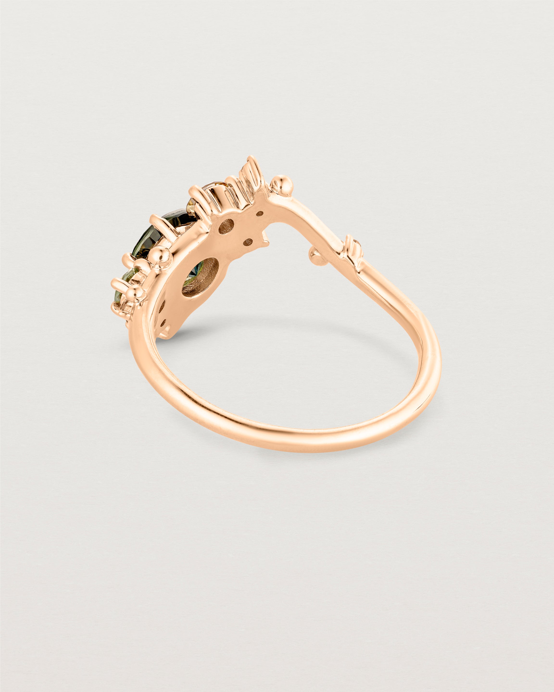 Liana Cluster Ring | Australian Sapphire & Champagne Diamonds
