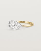 Angled view of the Selene Vintage Ring | Diamonds.