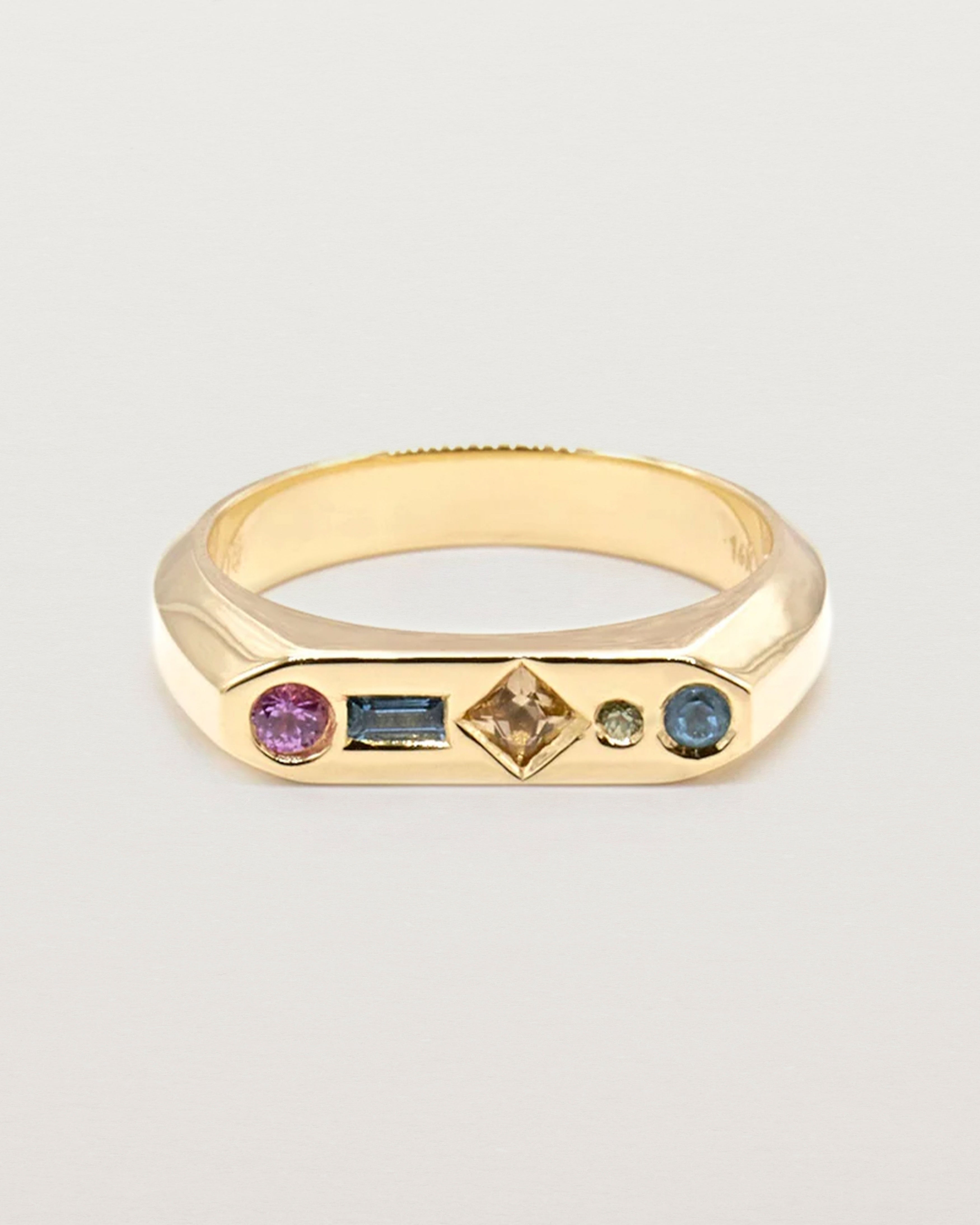 Mei Signet Ring | Coloured Stones