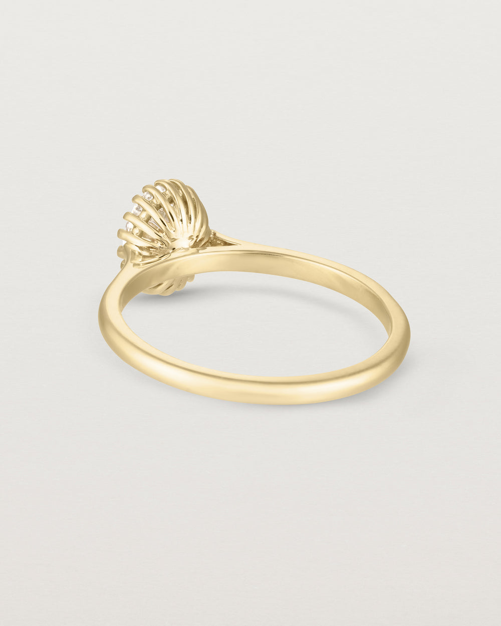 Meroë Oval Solitaire | Laboratory Grown Diamond | Yellow Gold | Natalie ...