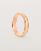 4mm millgrain wedding band in rose gold 