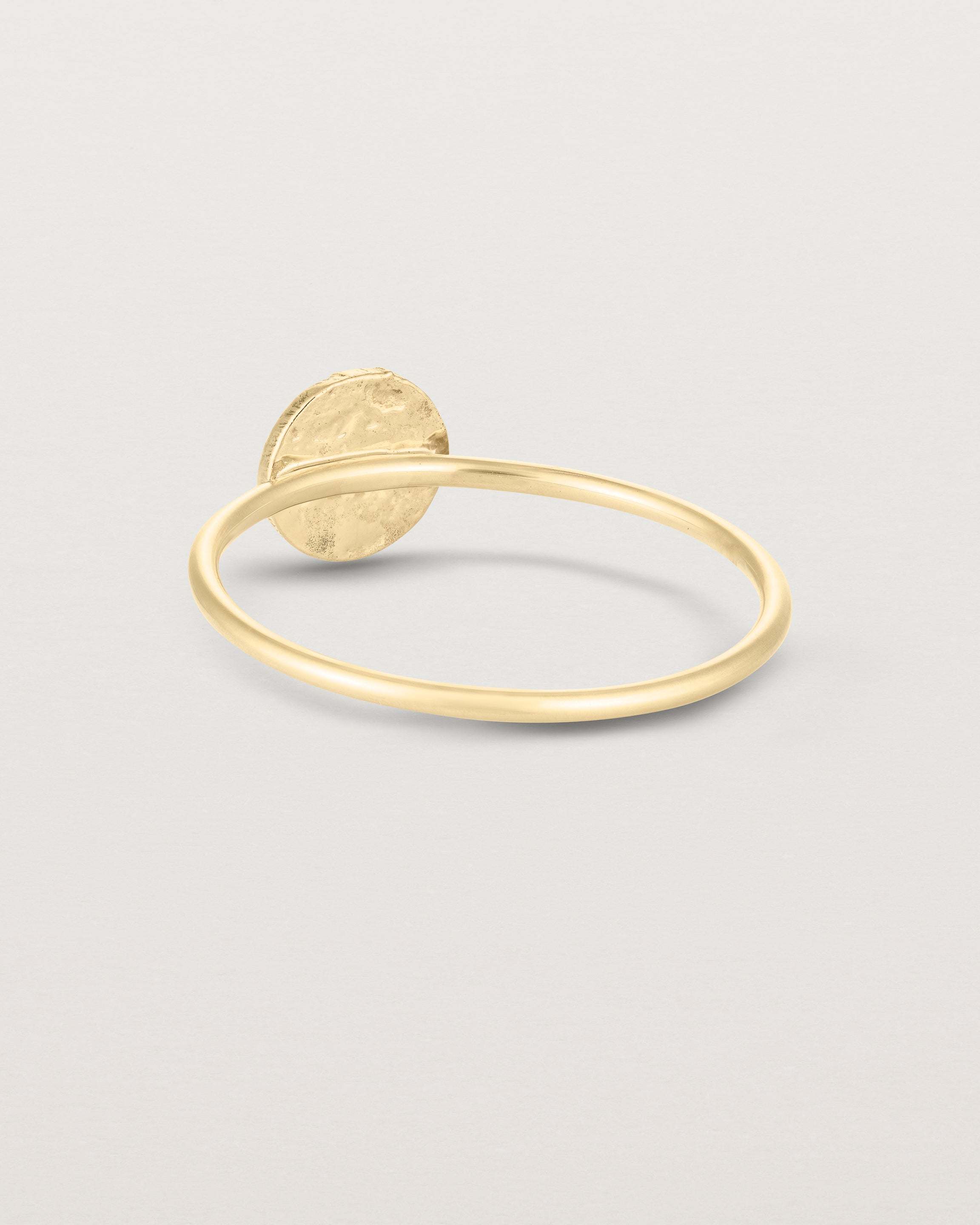 Back view of the Moon Ring in yellow gold.