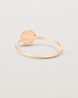Back view of the Moon Ring in rose gold.