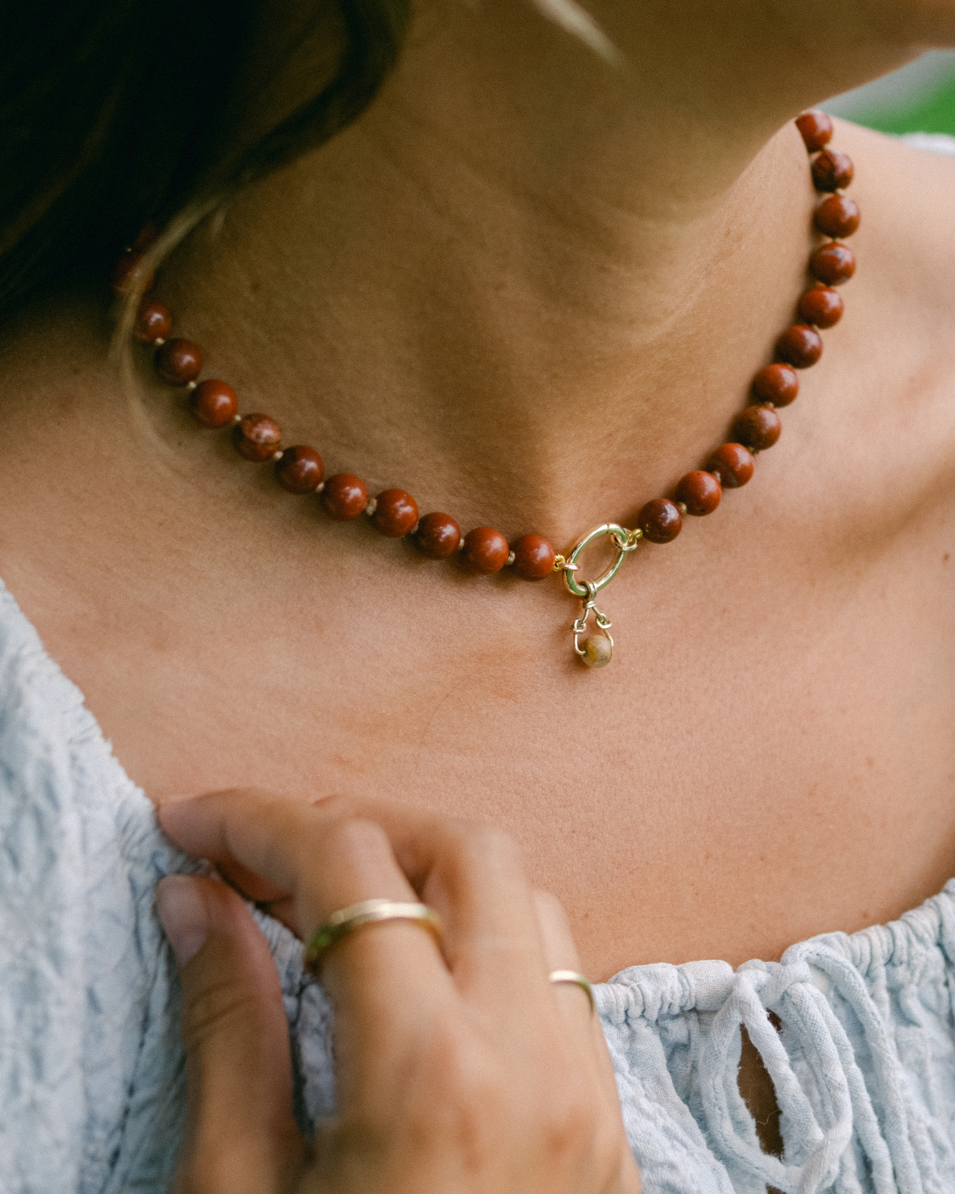 Sana Charm Necklace | Jasper