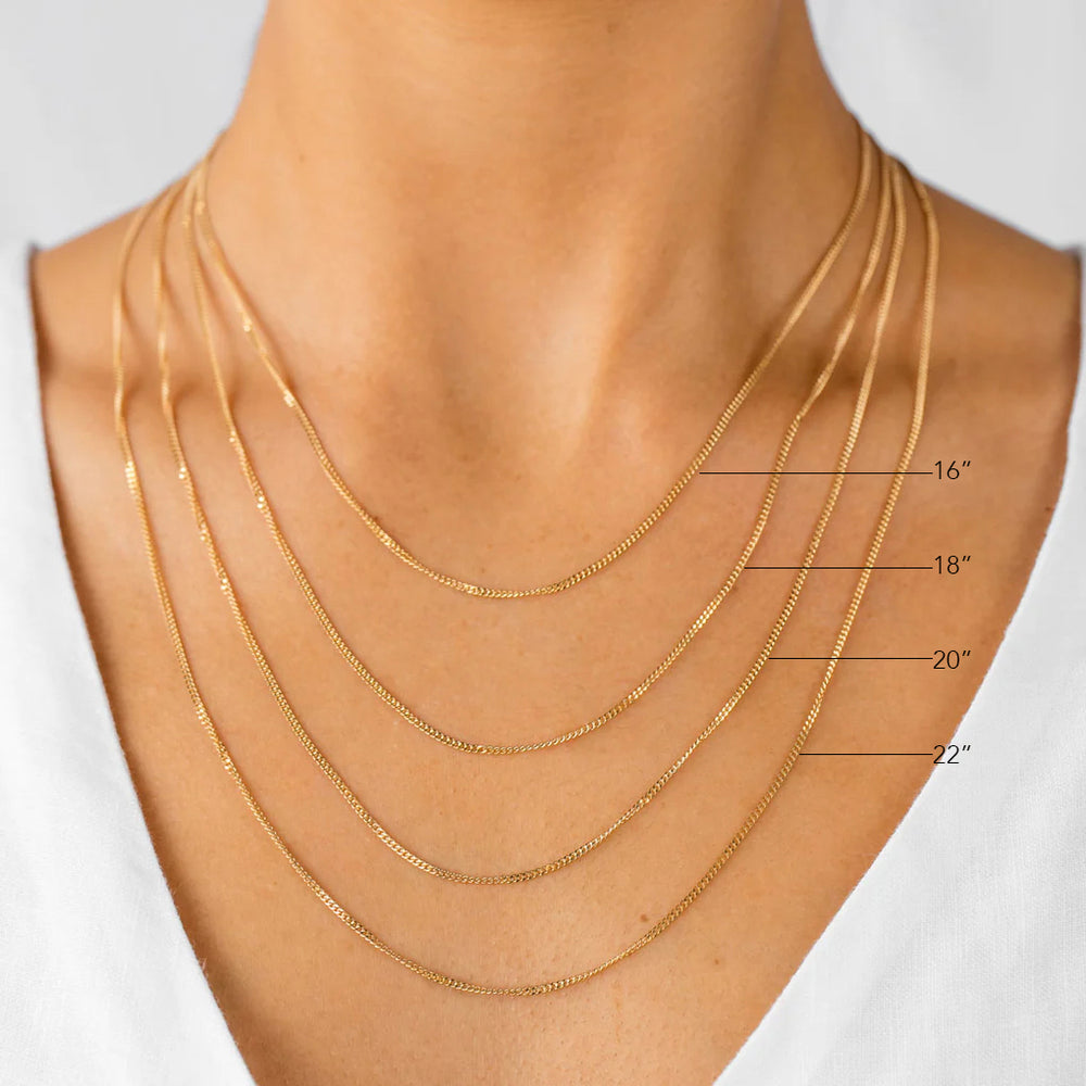 Necklace Size Guide | Natalie Marie Jewellery