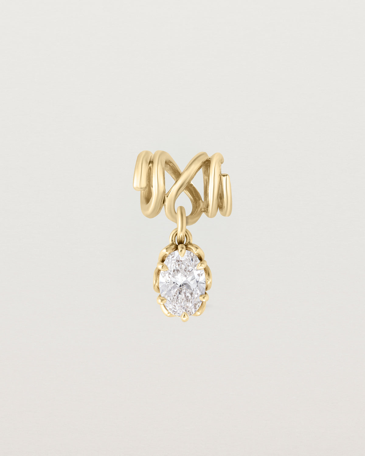 Fold x Eirene Charm | Oval Laboratory Grown Diamond