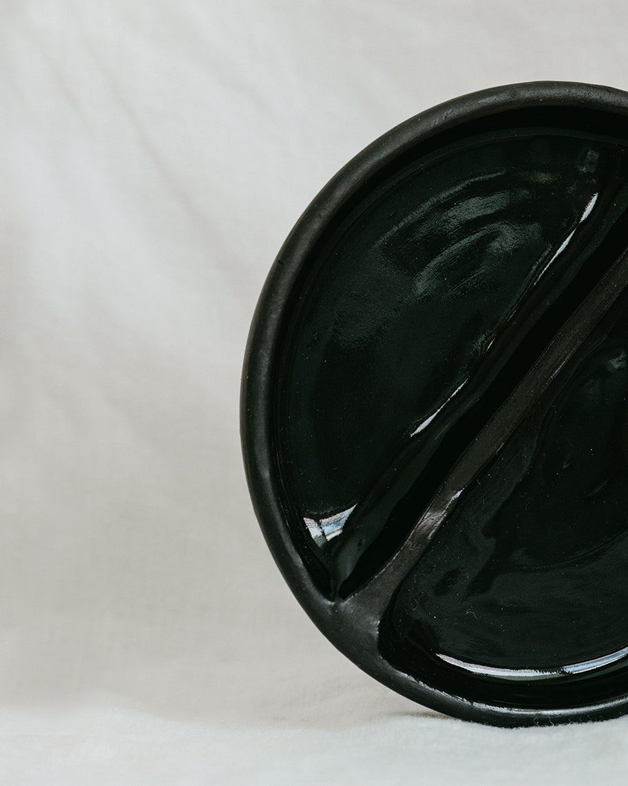 Ruby Robinson Jewellery Divider Dish | Organic Circle Black