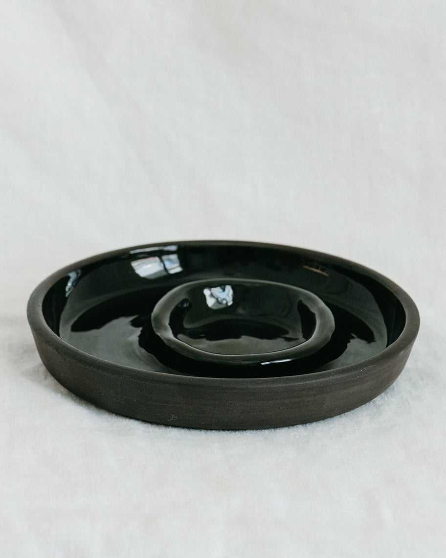 Ruby Robinson Jewellery Divider Dish | Organic Circle Black