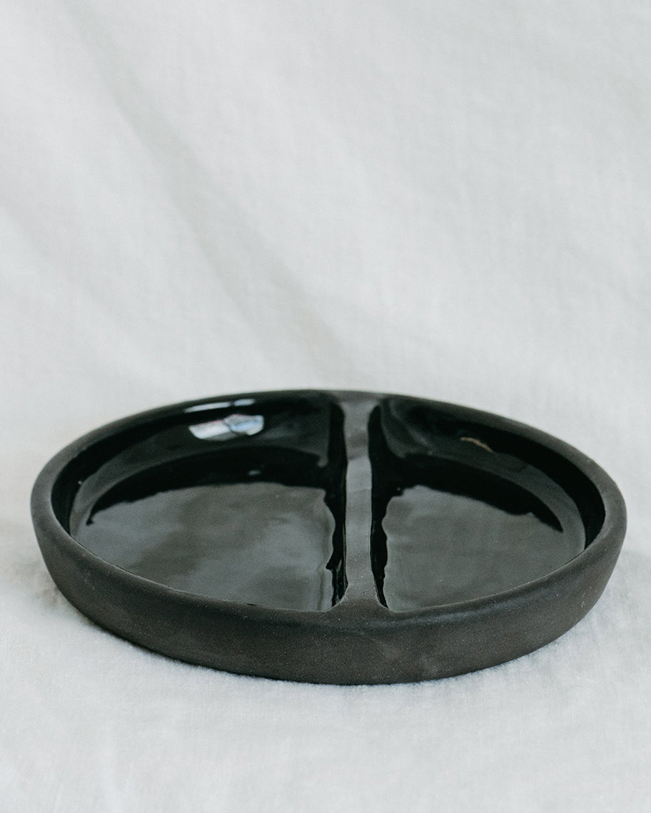 Ruby Robinson Jewellery Divider Dish | Straight Line Black