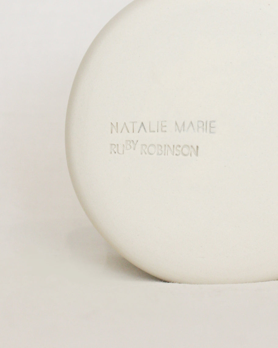 Ruby Robinson Dimple Mug | Matte White