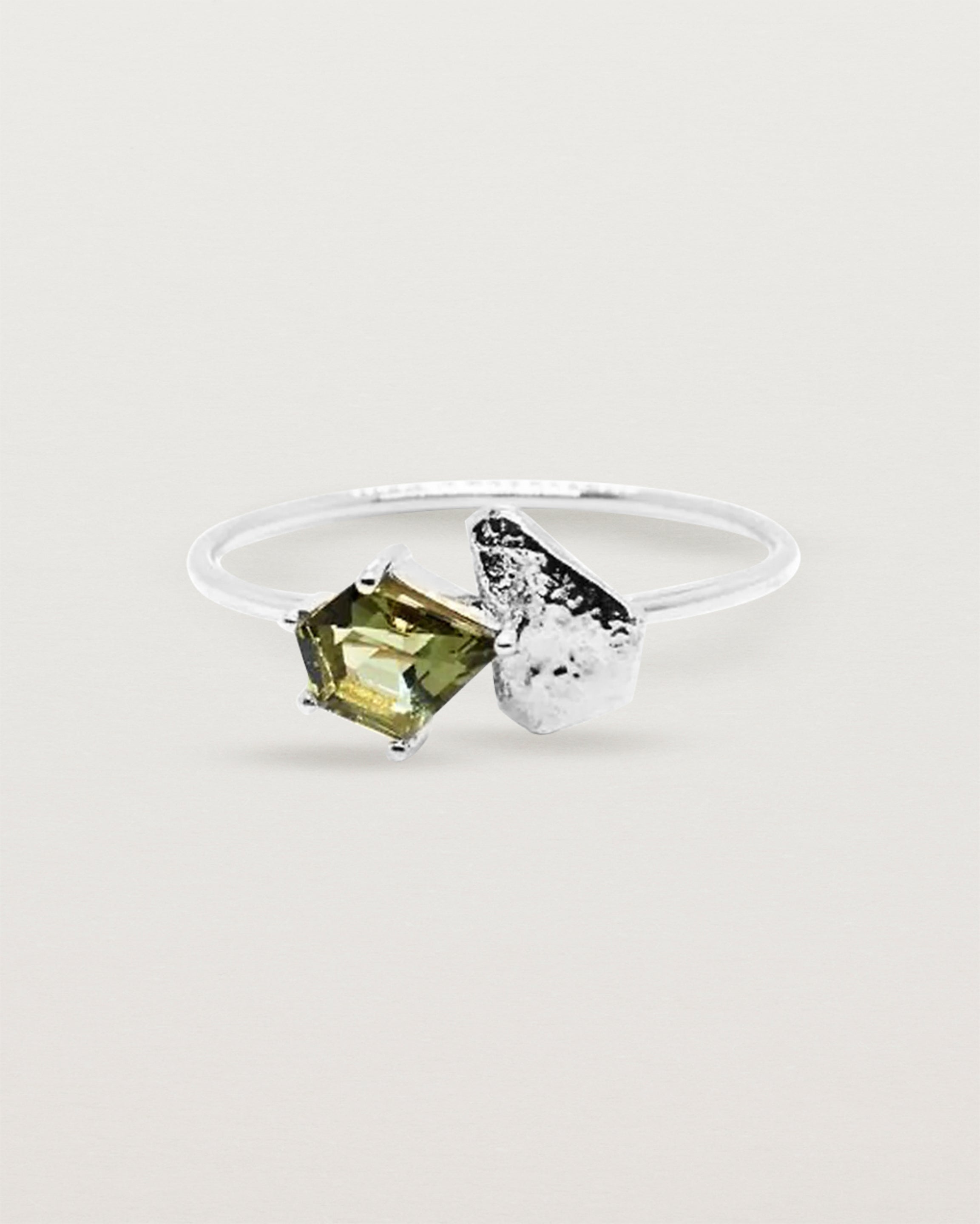Naum Stone Ring | Moldavite | Sterling Silver
