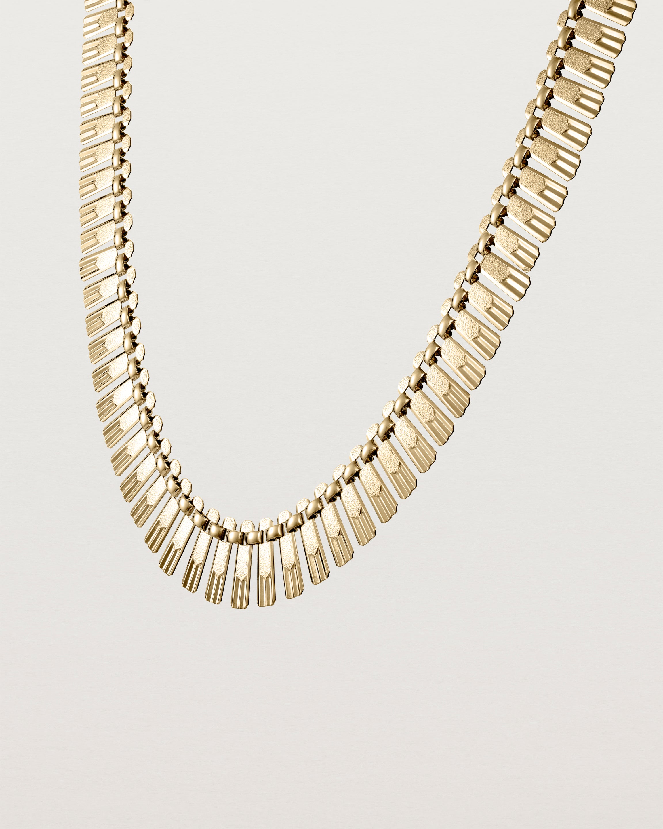 Angled view of the Mabel Vintage Necklace.