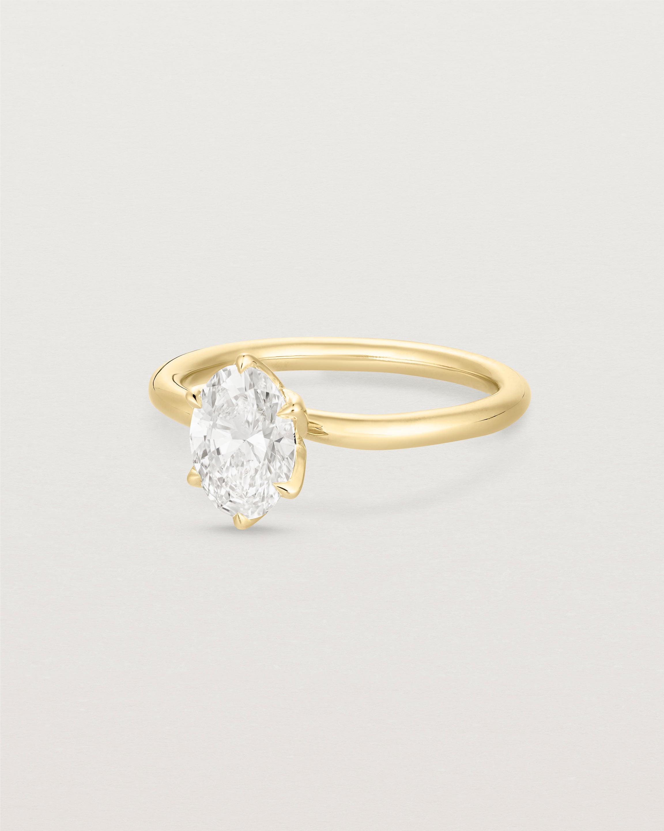 Eirene Solitaire Ring | Oval Laboratory Grown Diamond