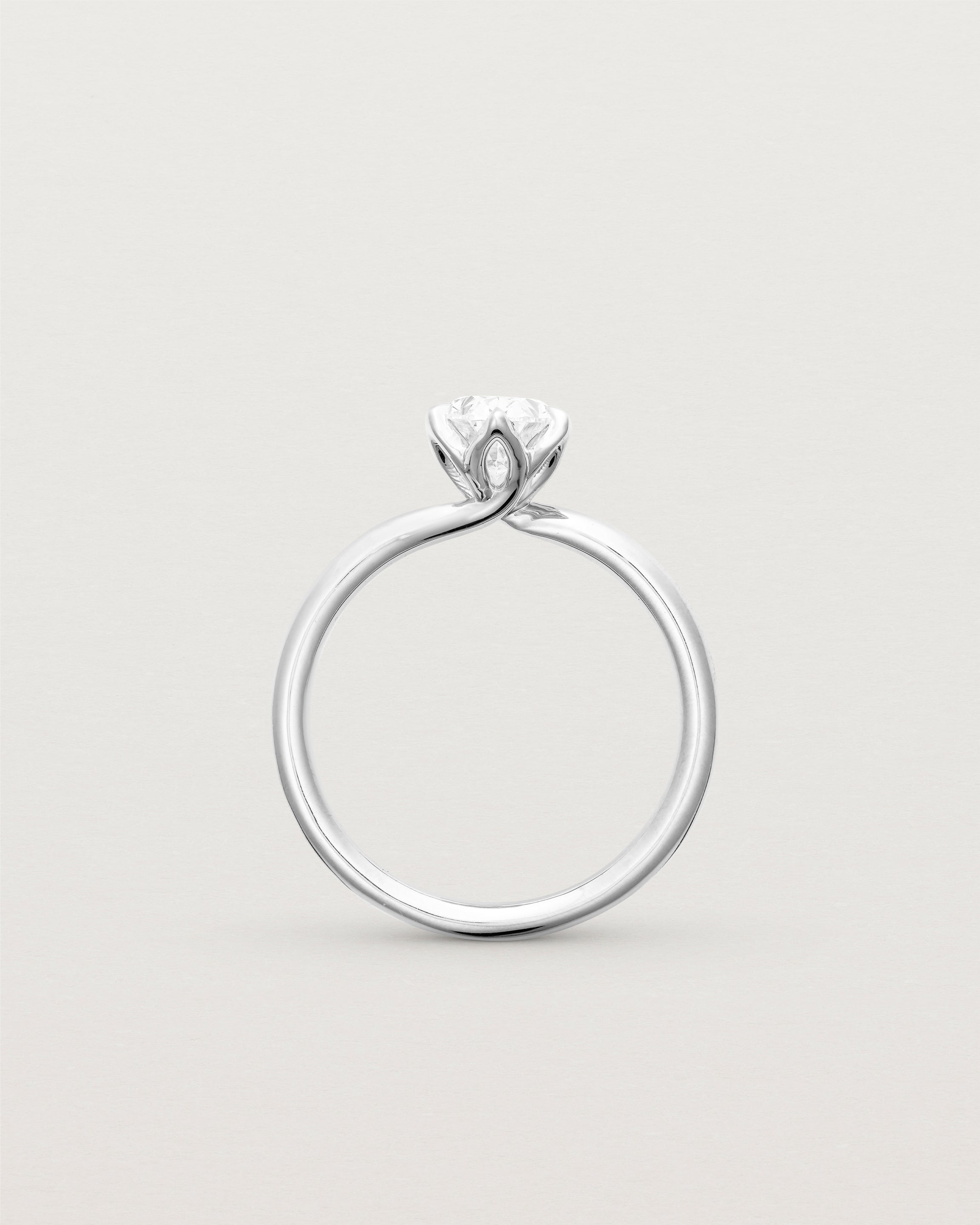 Eirene Solitaire | Oval Natural Diamond