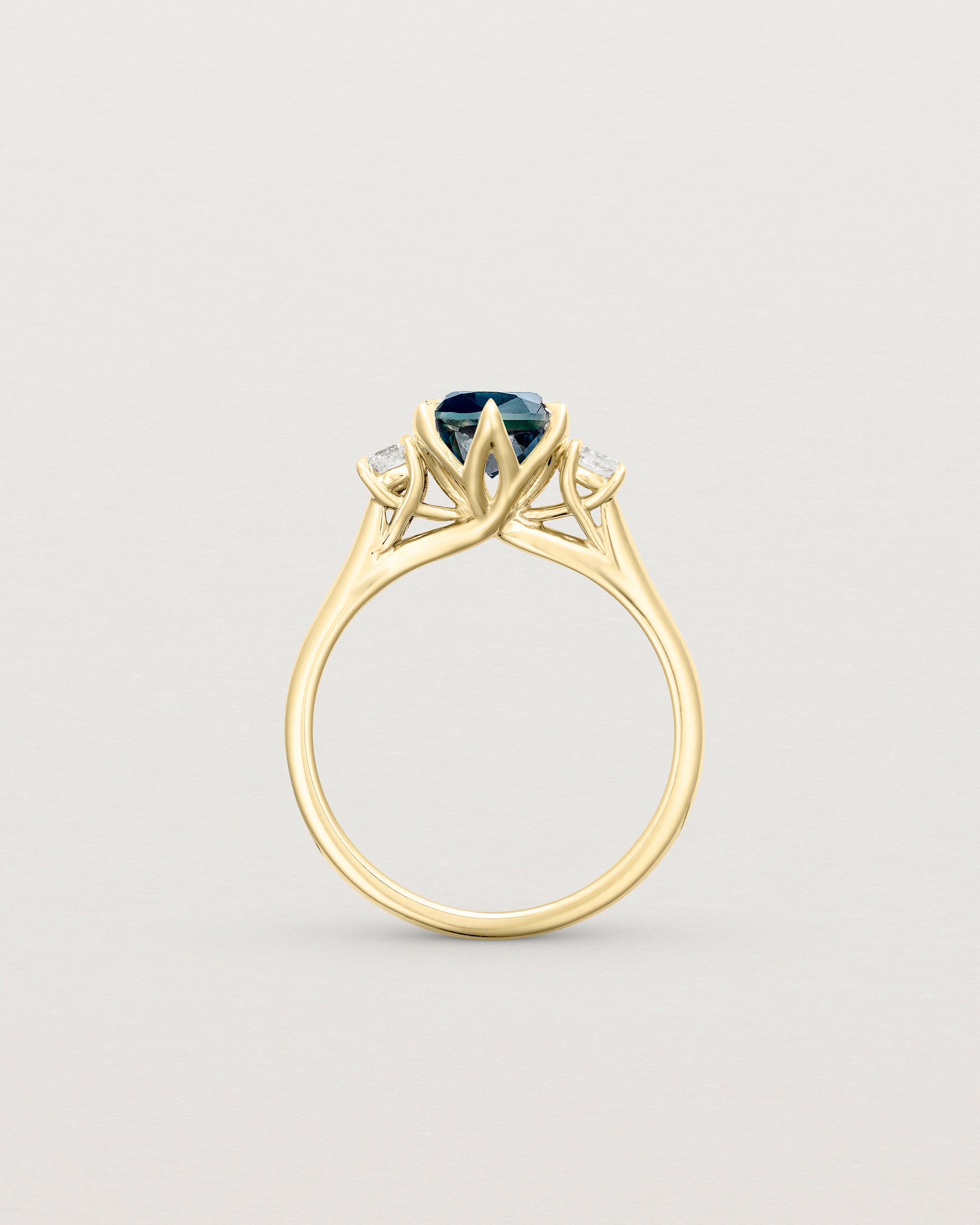 Eirene Trio | Round Australian Sapphire & Diamond