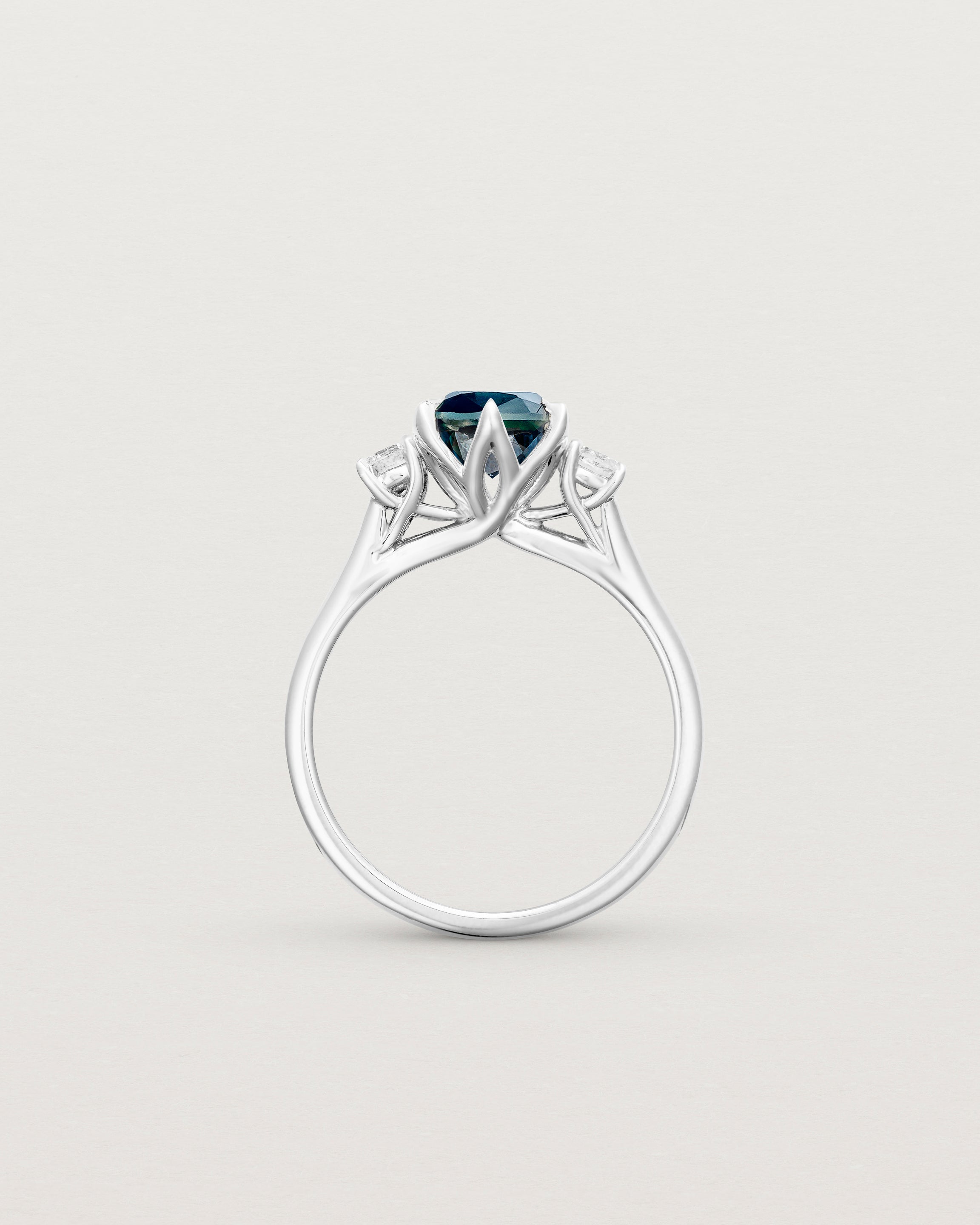 Eirene Trio | Round Australian Sapphire & Diamond