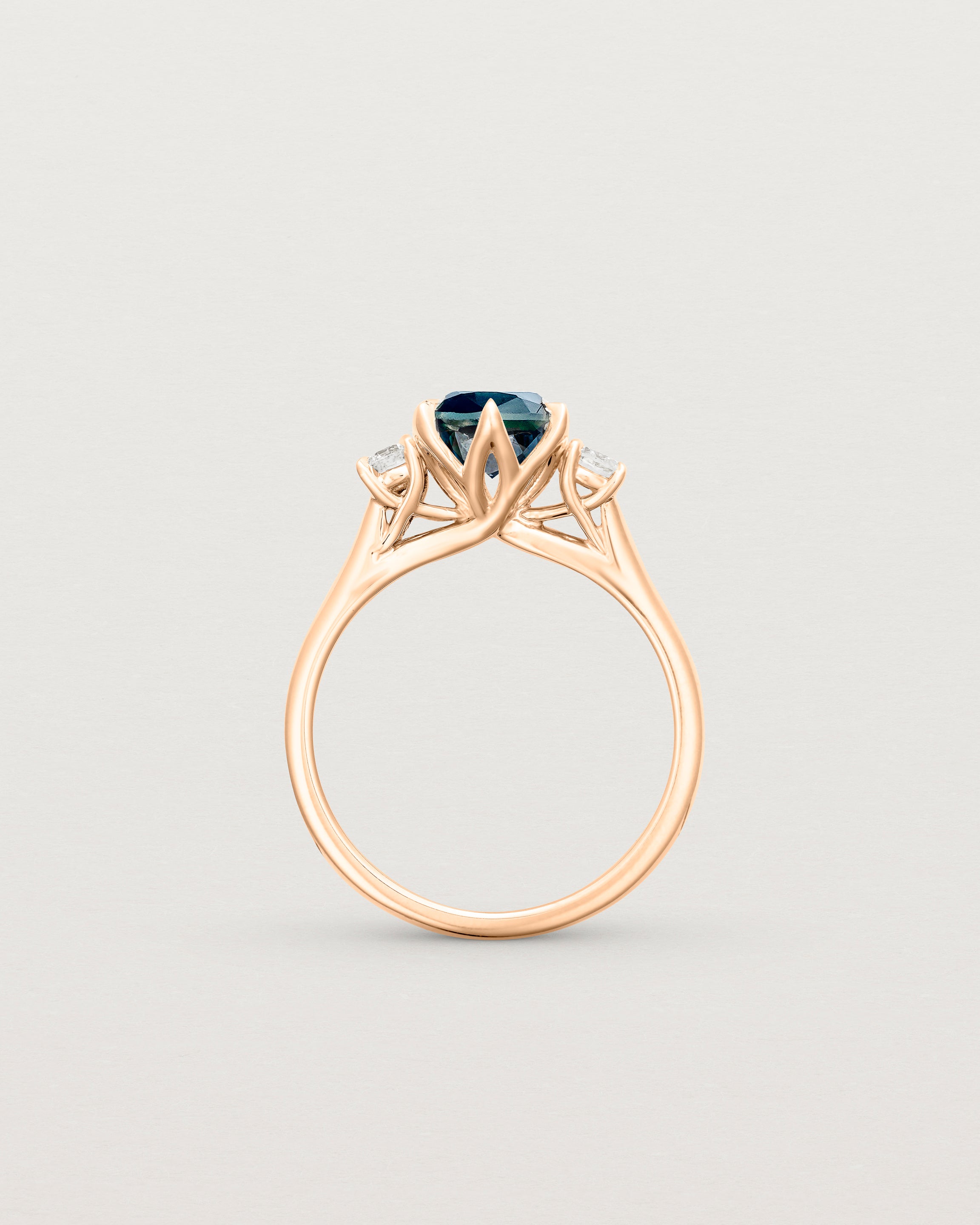 Eirene Trio | Round Australian Sapphire & Diamond