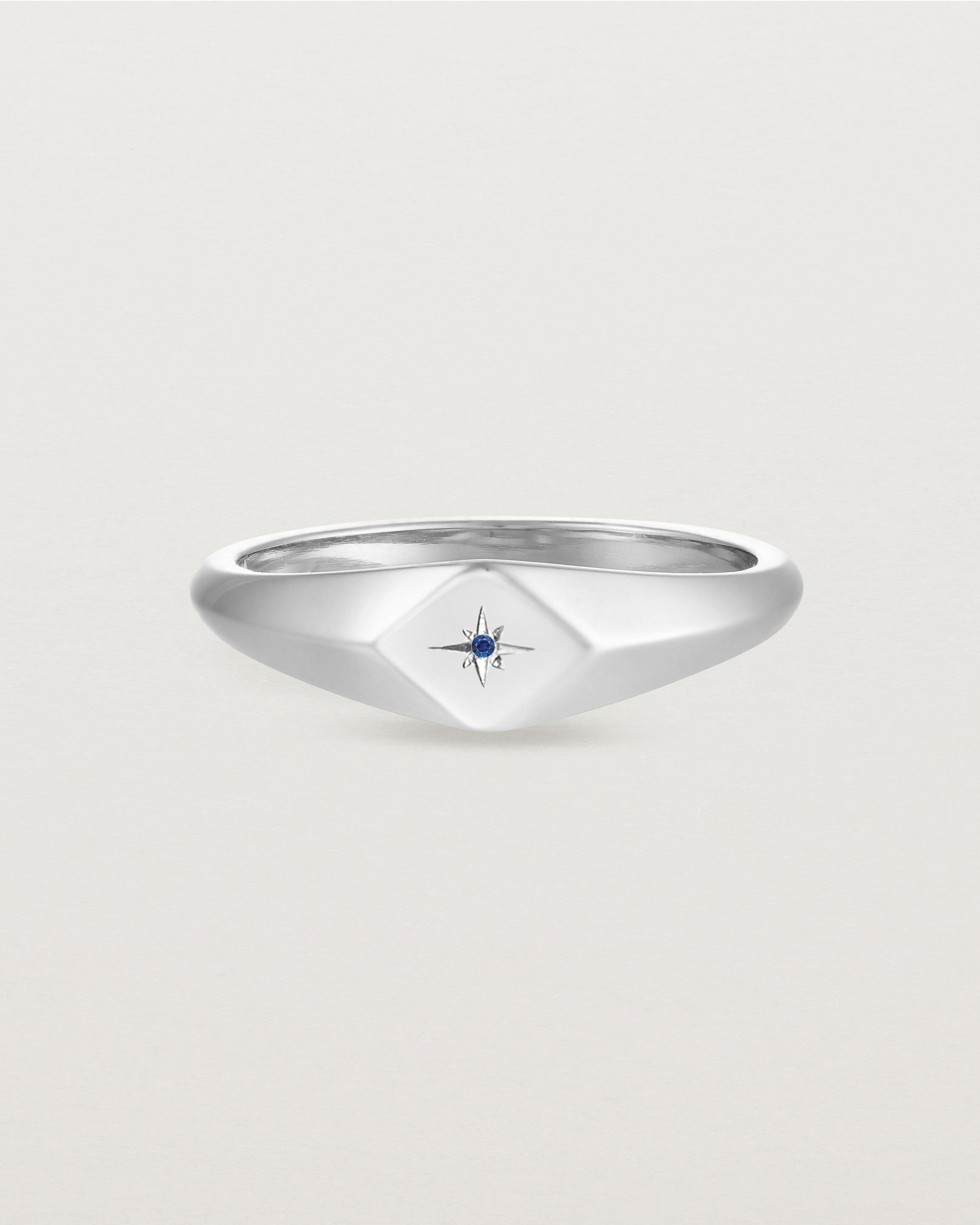 Nuna Signet Ring | White Gold | Natalie Marie Jewellery
