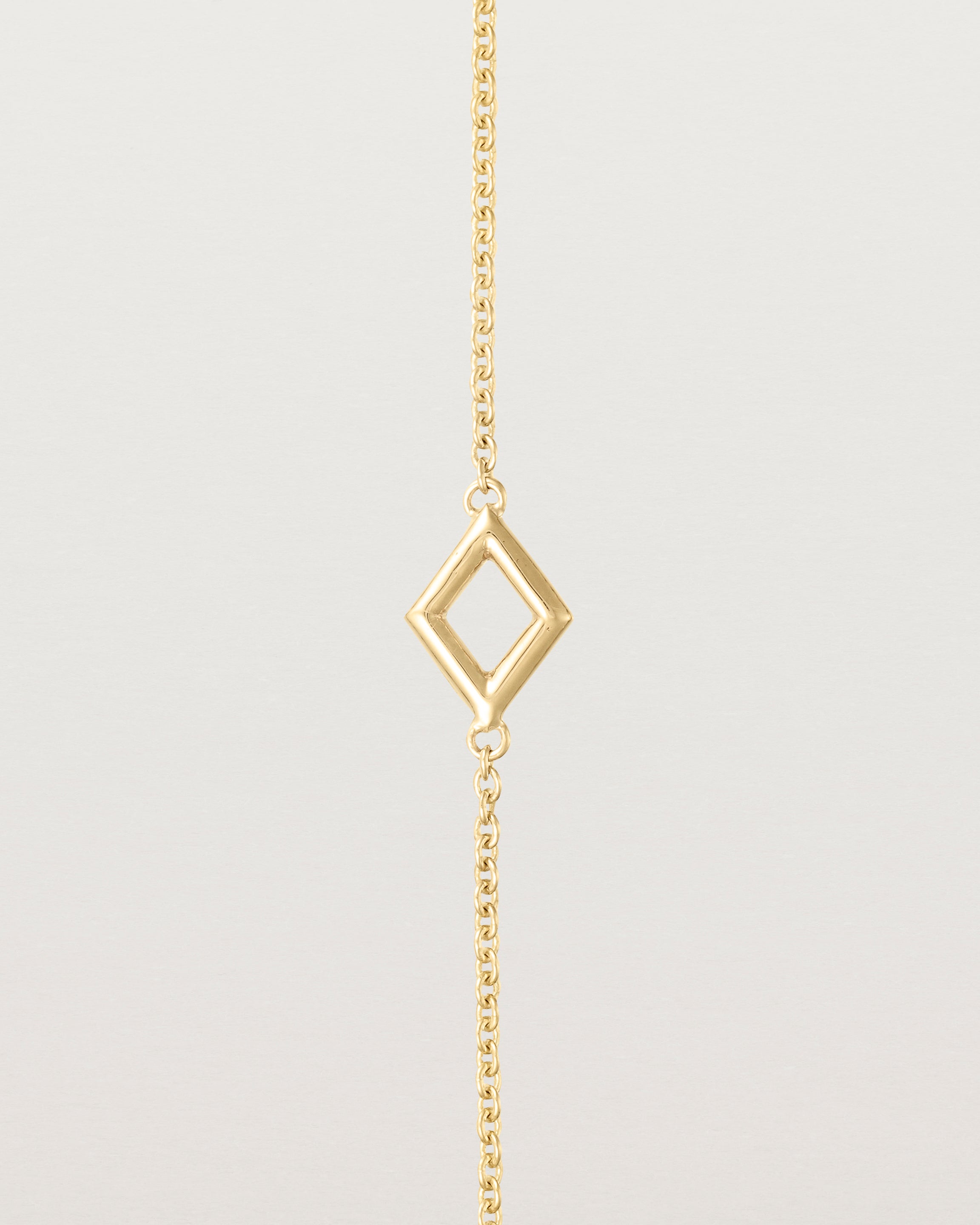 Close up of the Nuna Bracelet in yellow gold.