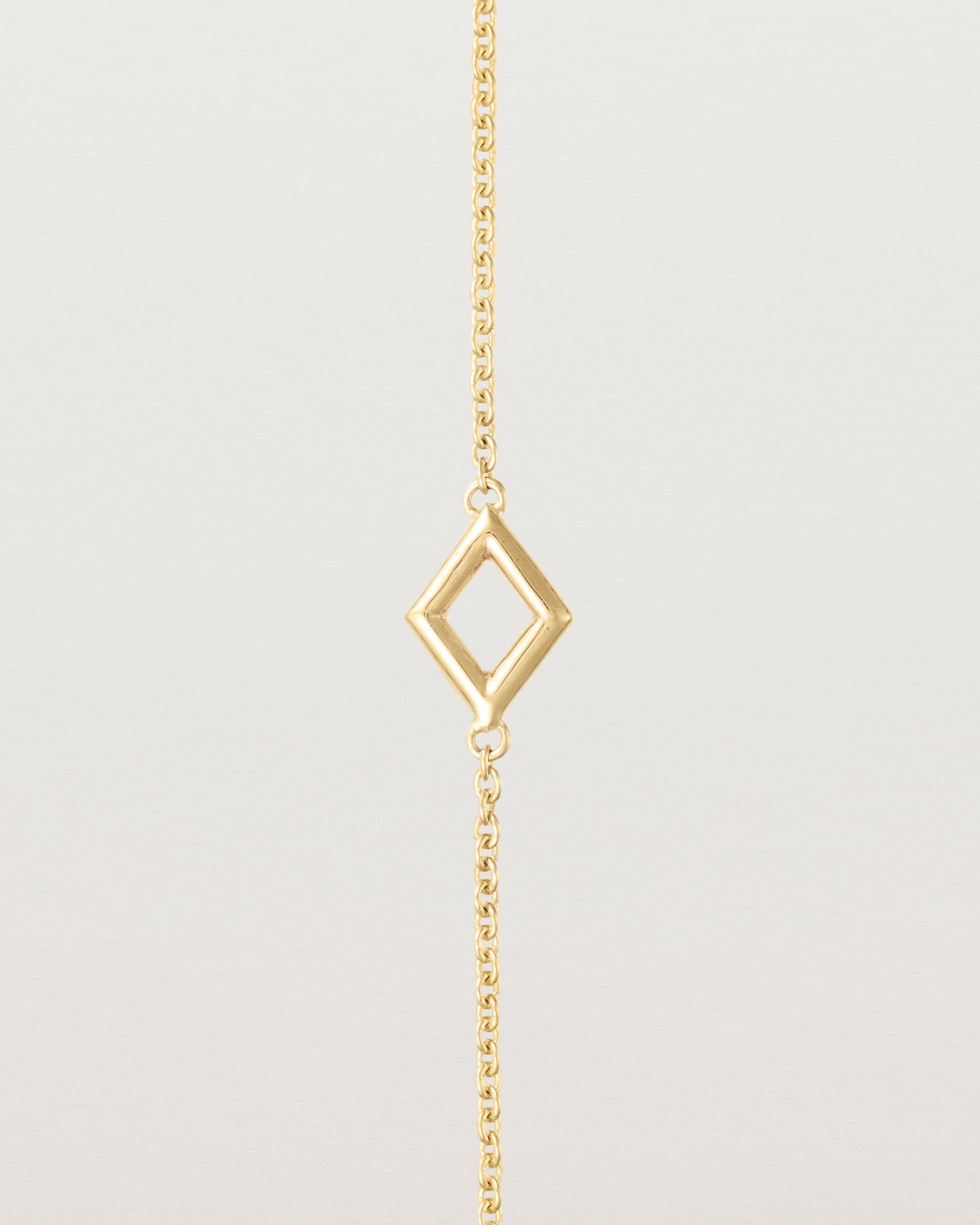 Close up of the Nuna Bracelet in yellow gold.
