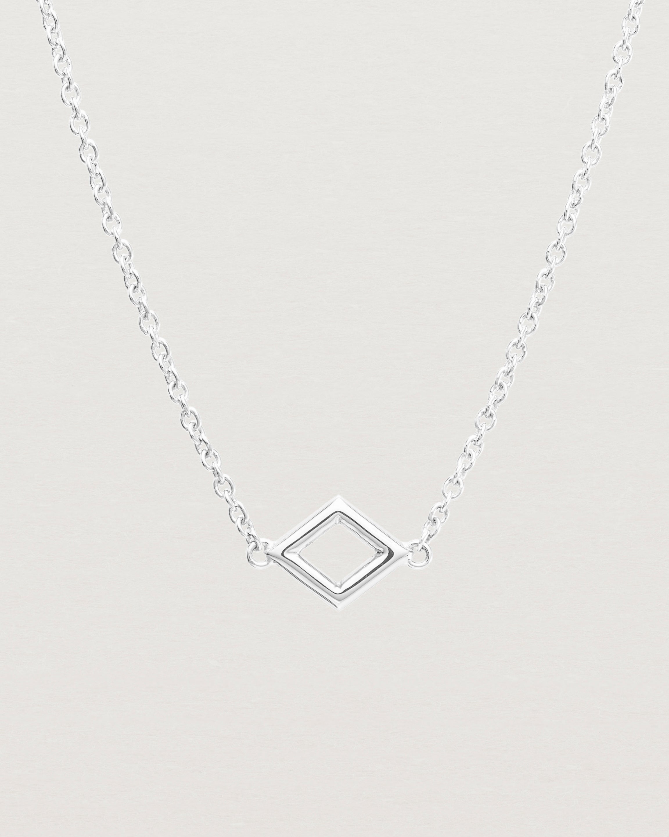 Close up view of the Nuna Necklace | Sterling Silver.