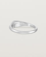Back view of the Front view of the Nuna Signet Ring | Sterling Silver.