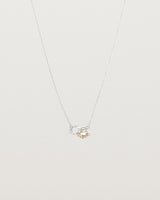 Front view of the Nuna Necklace | Savannah Sunstone in sterling silver.