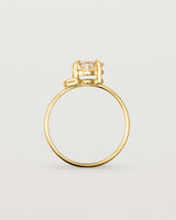 Standing view of the Nuna Ring | Savannah Sunstone in Yellow Gold.