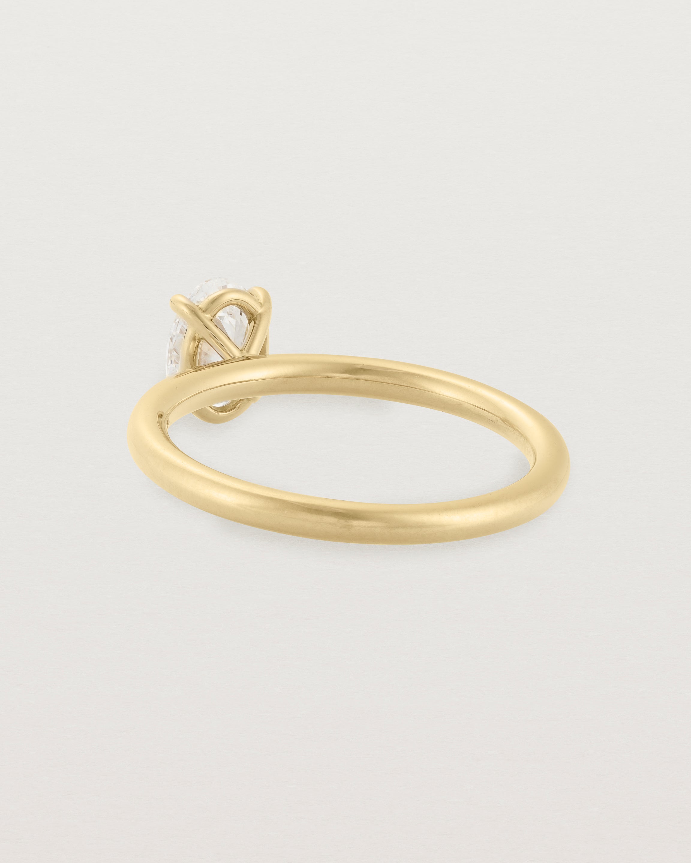 Back view of the No.111 | Signature Solitaire | Diamond.Front view of the No.111 | Signature Solitaire | Diamond.