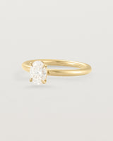 Angled view of the No.111 | Signature Solitaire | Diamond.