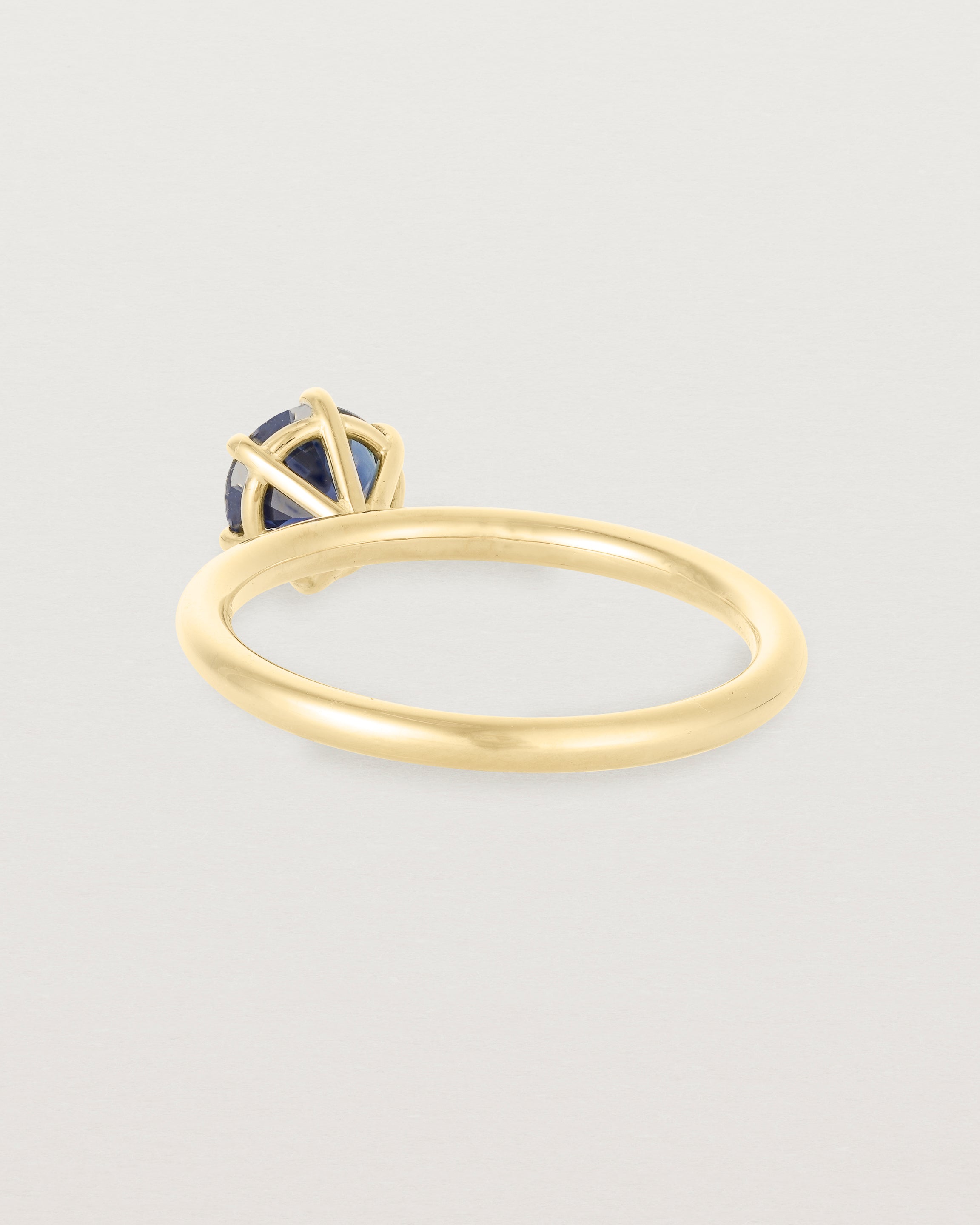 Back view of the No.109 | Signature Solitaire 0.96ct |  Australian Blue Sapphire.
