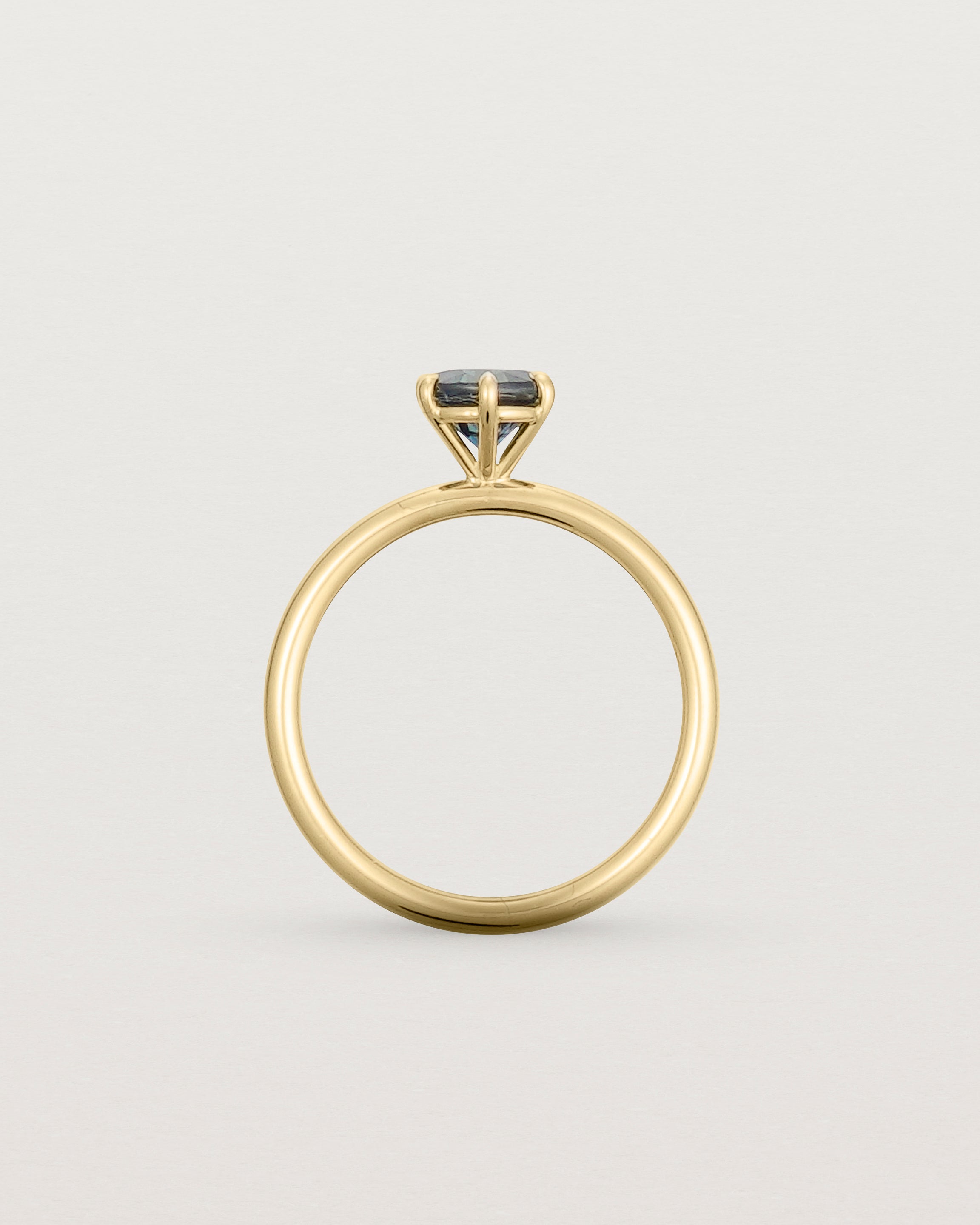 Standing view of the No.109 | Signature Solitaire 0.96ct |  Australian Blue Sapphire.