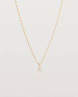 Front view of the Varni Necklace | Champagne Argyle Diamond.