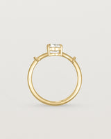 Standing view of the Alida | Split Band Solitaire Ring | Diamond.