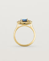 Standing view of the Winona | Cluster Ring | Sapphire
