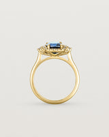 Standing view of the Winona | Cluster Ring | Sapphire