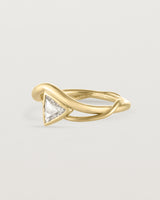 Angled view of the Calla Ring | Diamond.