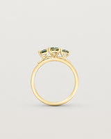 Standing view of the Gigi Sweeping Wire Trio | Parti Sapphires.