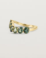 Angled view of the Emilie Wrap Ring | Sapphires.