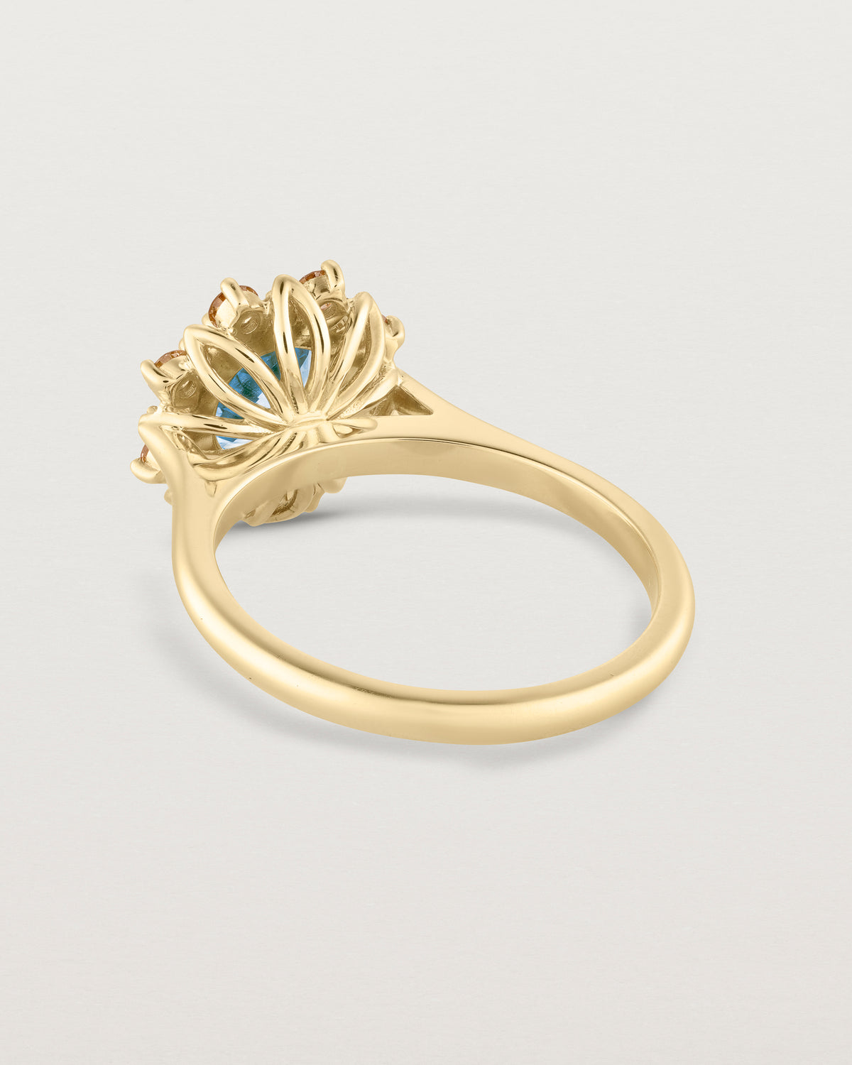 Eirene Halo Ring | Ceylon Sapphire & Diamond
