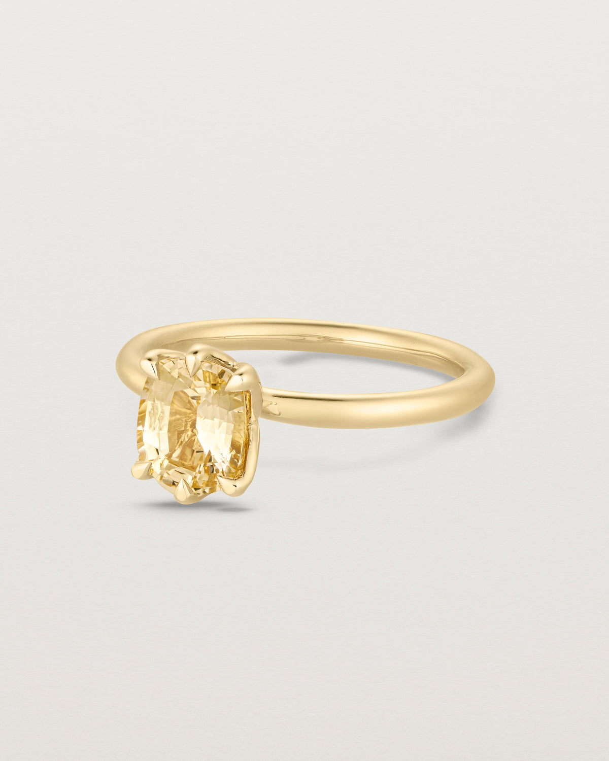 Eirene Solitaire Ring | Yellow Sapphire