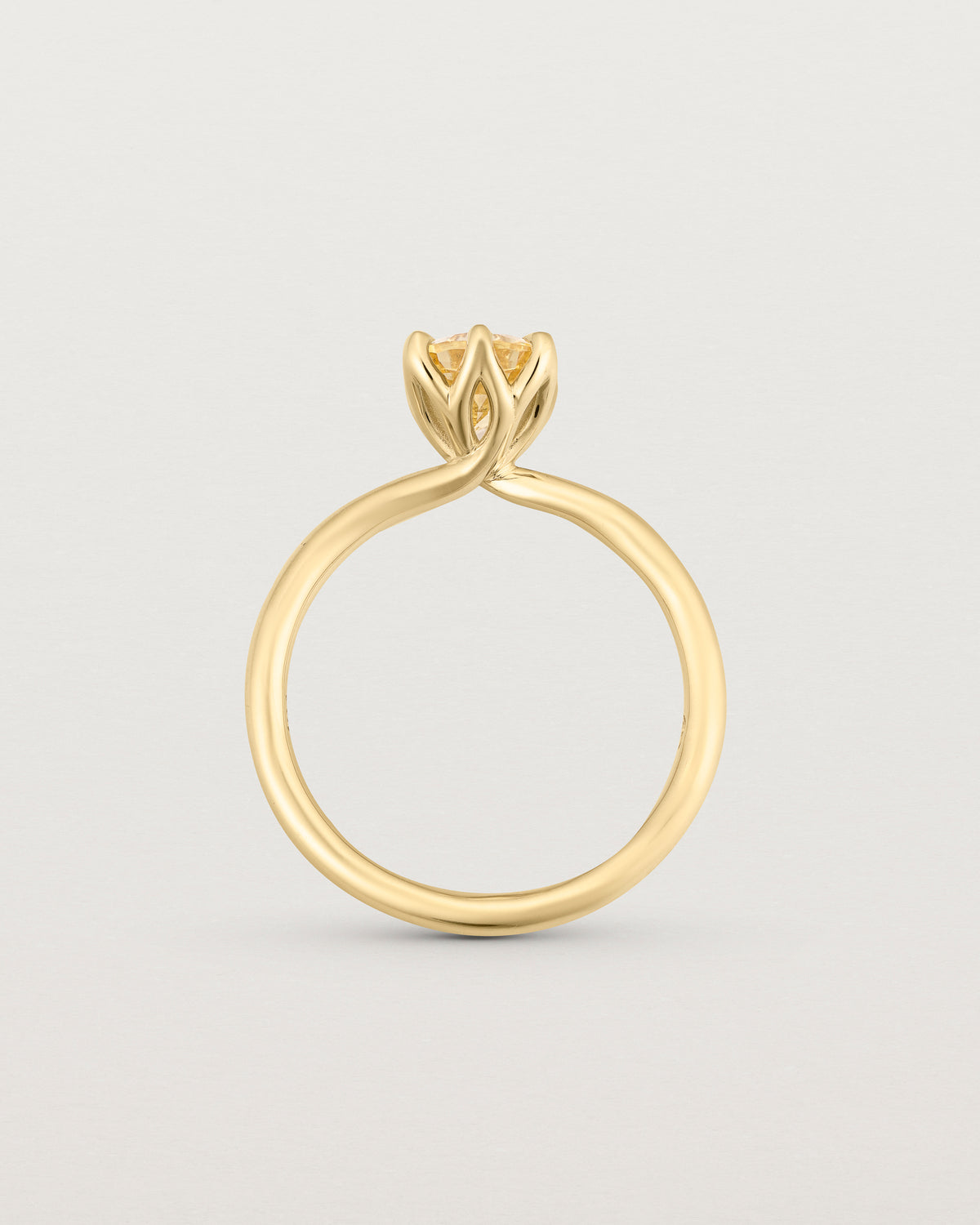 Eirene Solitaire Ring | Yellow Sapphire